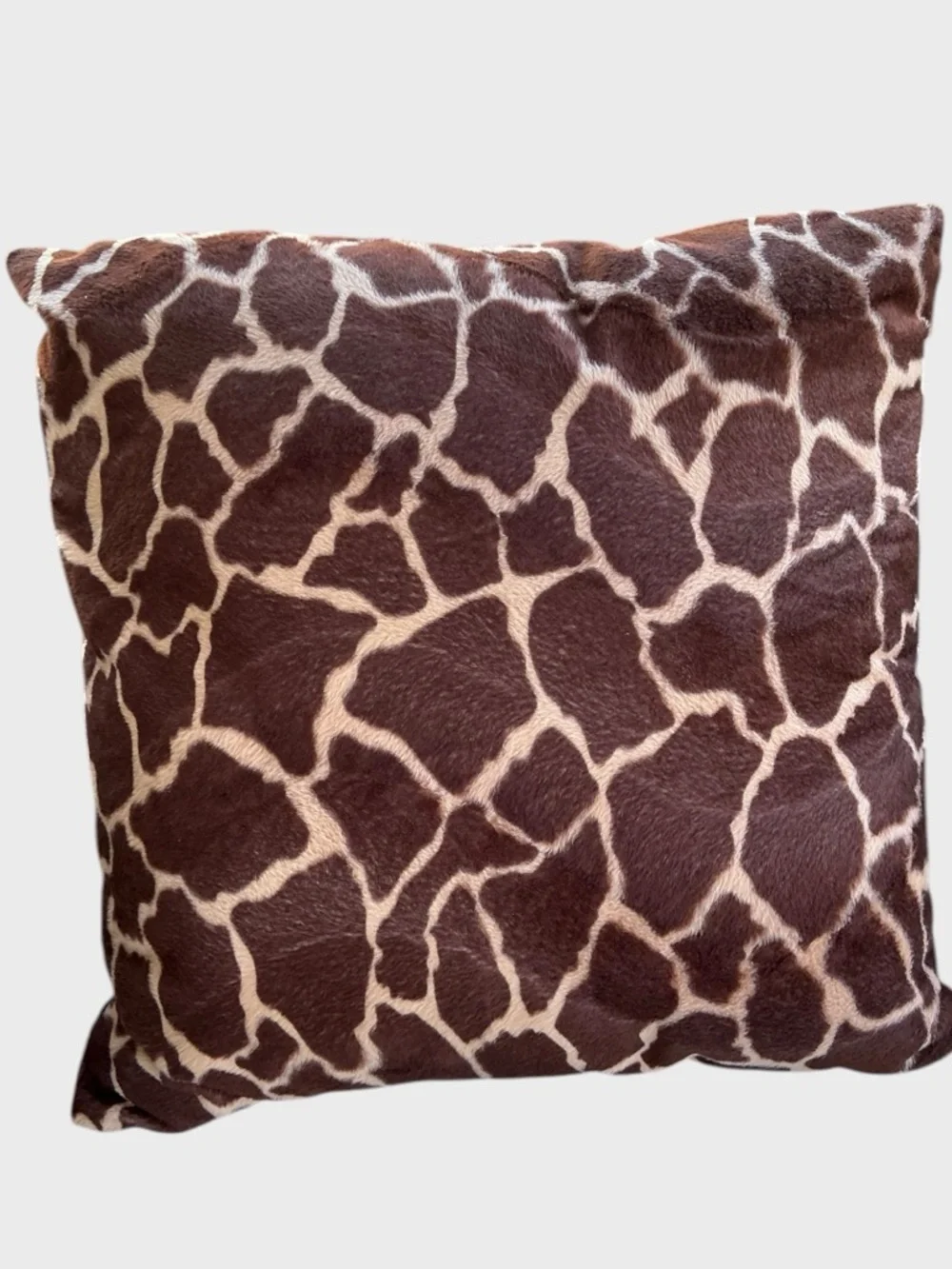 Animal Print Throw Pillows Set Leopard Giraffe 12” Decor Pair